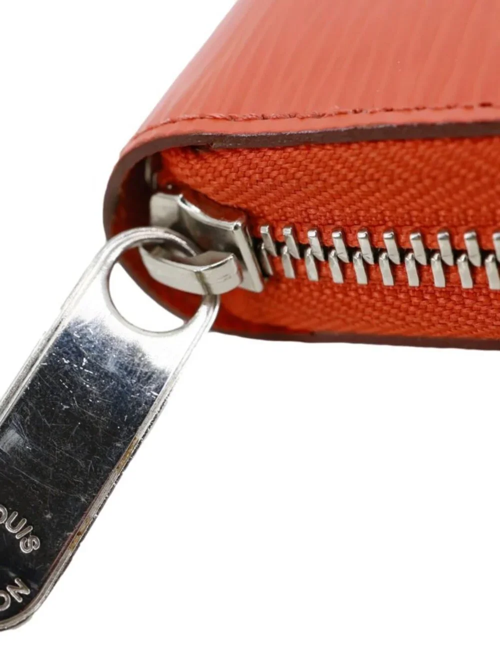 Louis Vuitton Zippy Epi Leather Wallet Orange